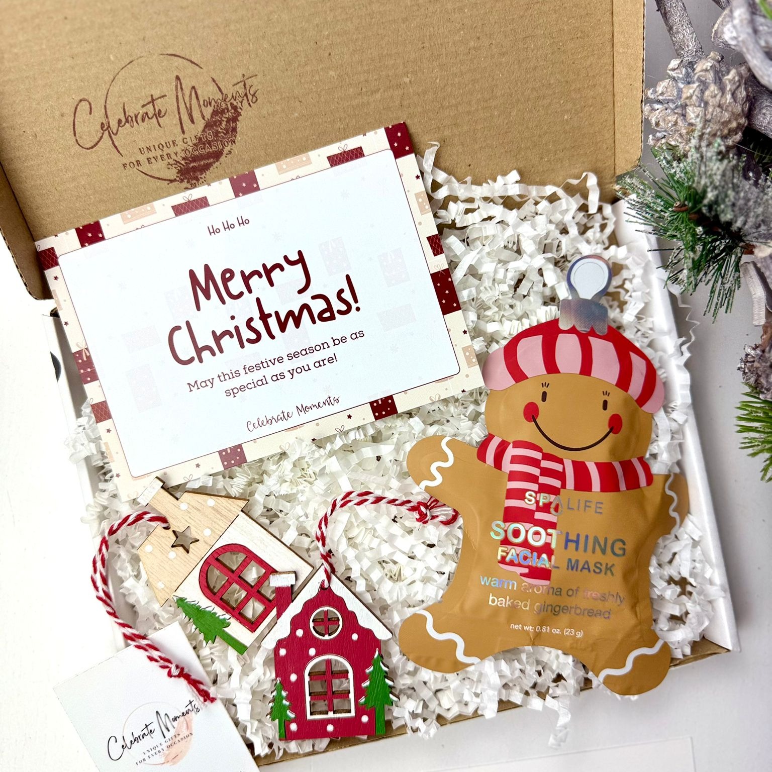 Mini Secret Santa Gingerbread Gift Box